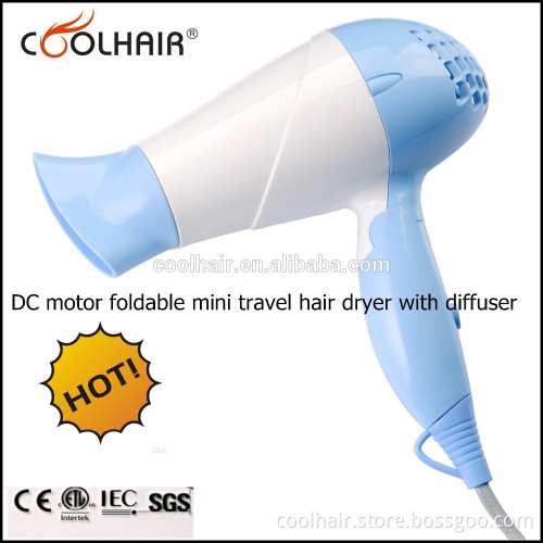 Professional wireless travel size hair dryer